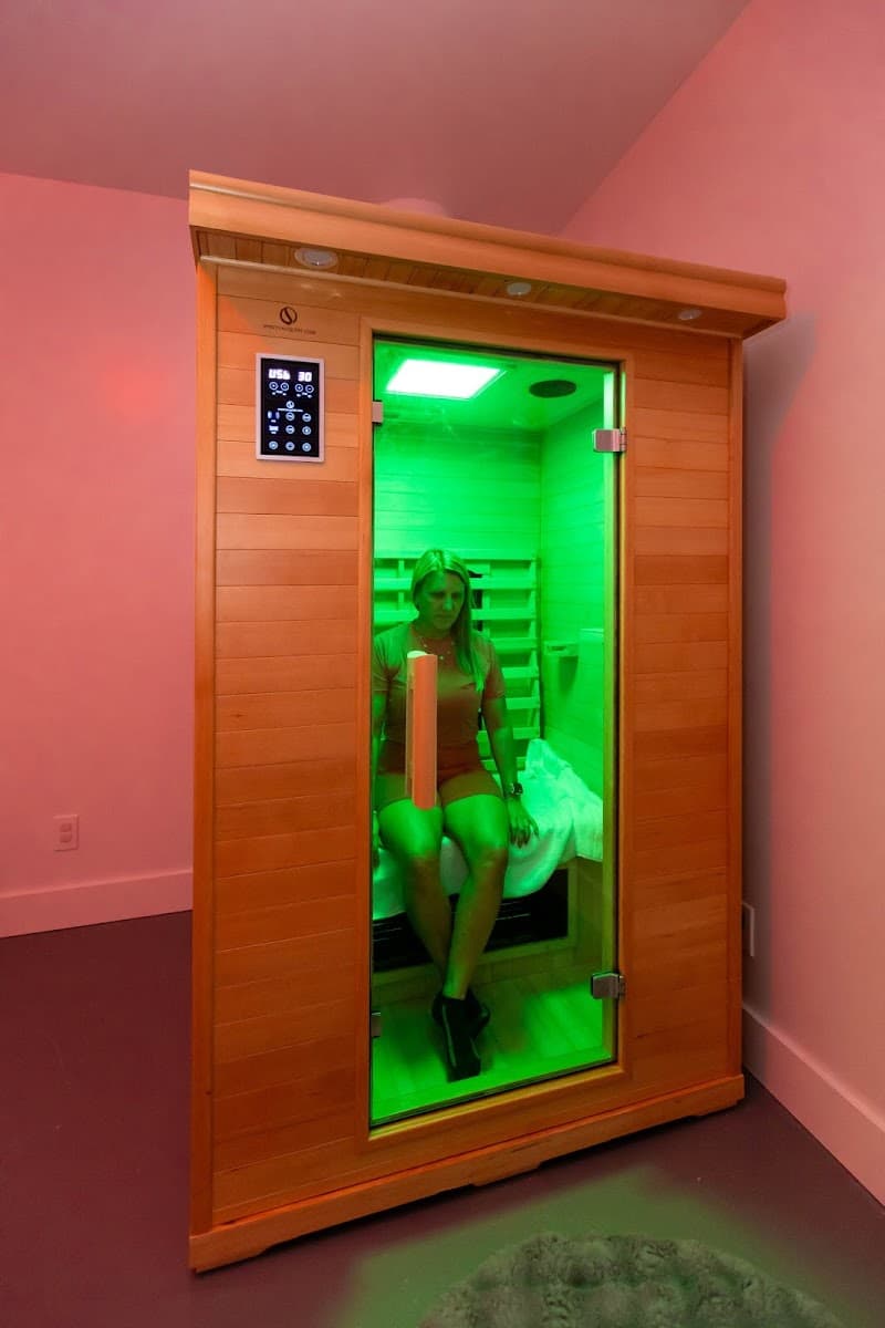 Holistic Salt Therapy Center far infrared sauna session room